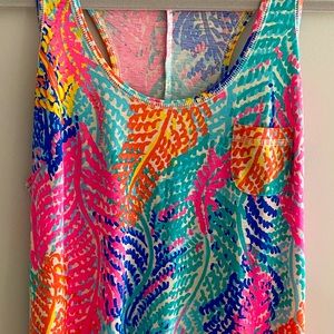 Lilly Pulitzer raceback cotton maxi dress size M
